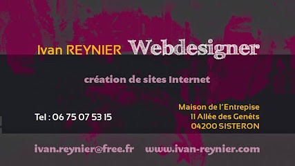 Ivan Reynier, Concepteur de Sites Web à Sisteron