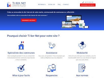 Ti-ker Net, Concepteur de Sites Web à Île-de-Bréhat