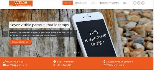 WD26, Concepteur de Sites Web à Montélimar