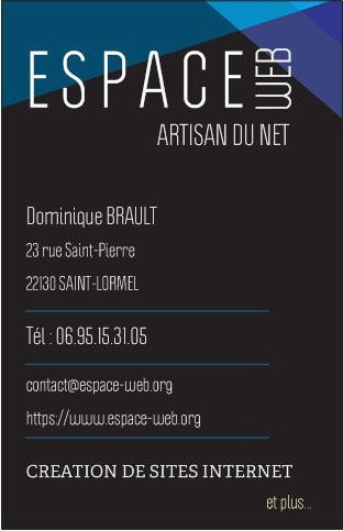Espace Web, Concepteur de Sites Web à Saint-Lormel
